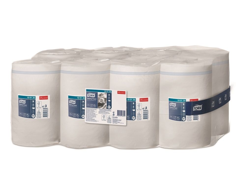 Mini Euro Cellulose Poetsrol papier 20 cm x 120 meter (Tork rol)