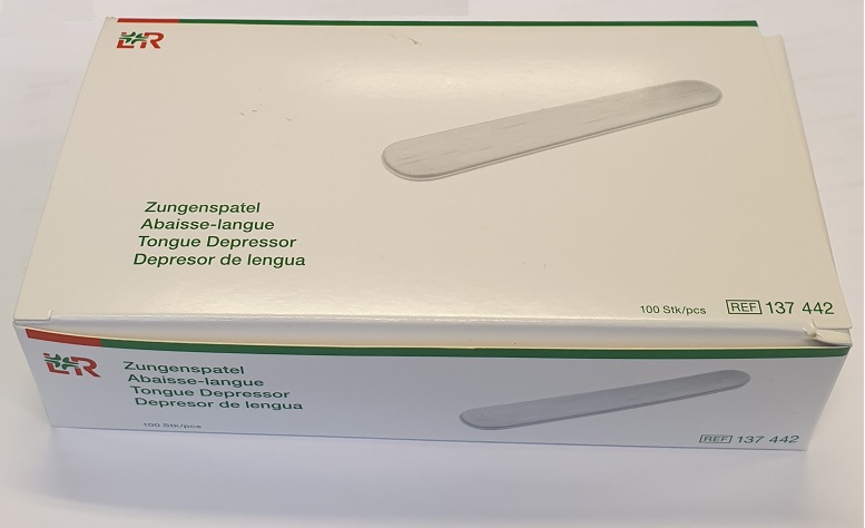 Houten tongspatels doosje à 100 stuks