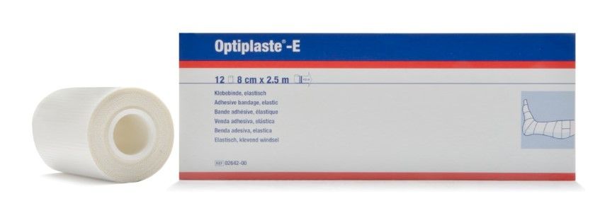 Optiplaste E 8 cm x 4,5 mtr grootverpakking à 12 stuks