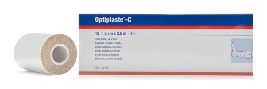 Optiplaste C 8 cm x 4,5 mtr Grootverpakking à 12 stuks