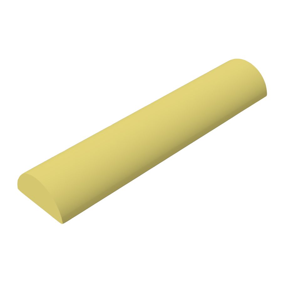 Enkelrol - knierol 15 x 65 x 7,5 cm antraciet coating Type II