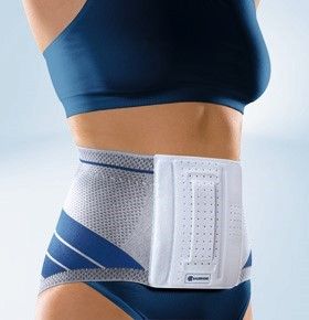 Bauerfeind LumboTrain Lady rugbrace voor musculaire stabilisatie van de lumbale wervelkolom