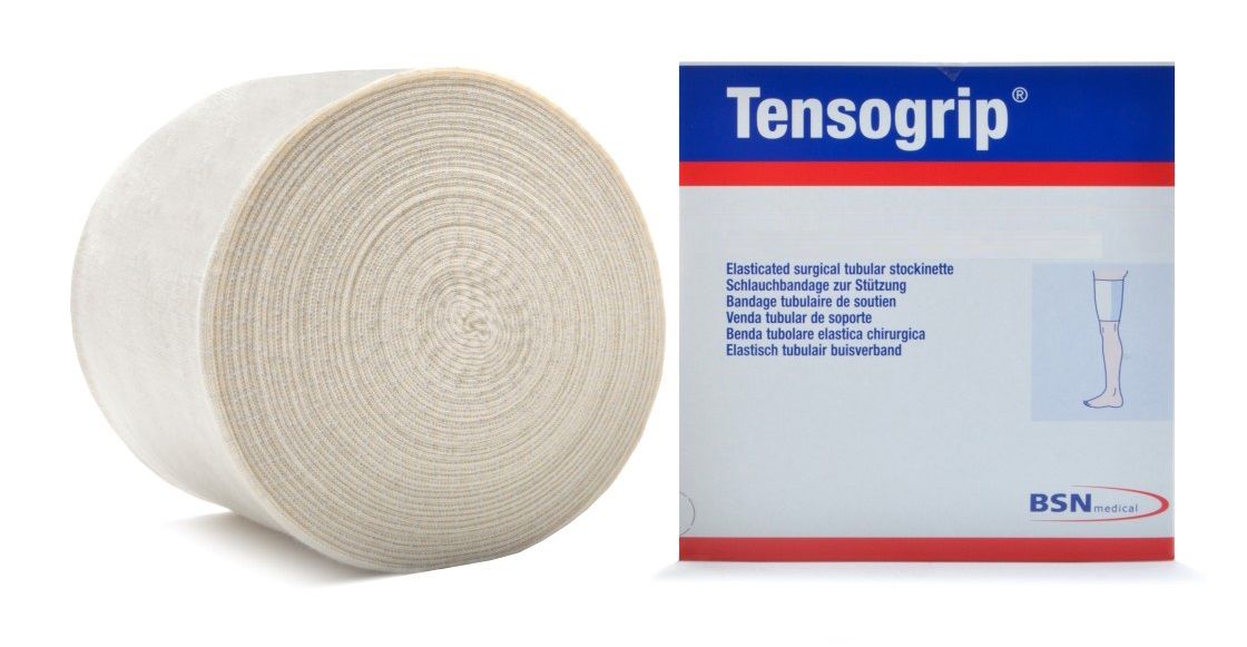 Tensogrip elastisch buisverband wit M- 37,50 cm x 10 meter romp large