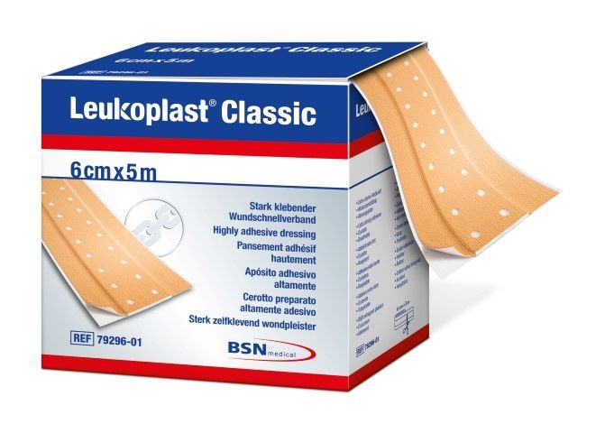 Leukoplast classic sterk klevende wondpleister 6 cm x 5 meter