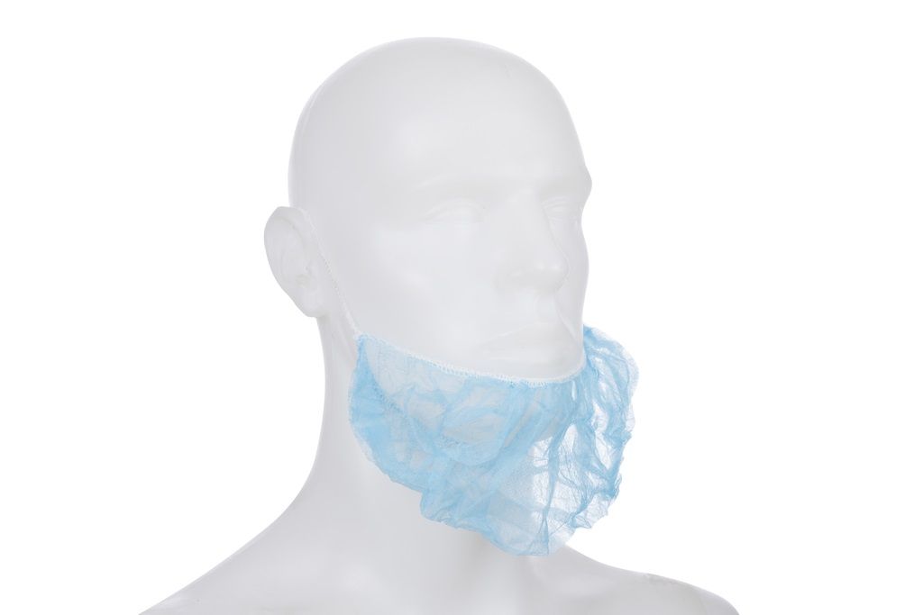 Disposable baardmasker doos à 100 stuks blauw