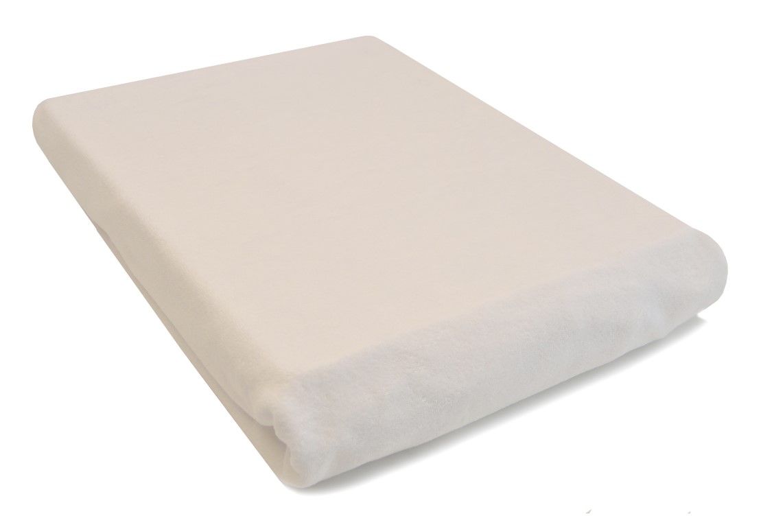 Badstof hoes voor massagetafel en behandelbank zonder uitsparing wit