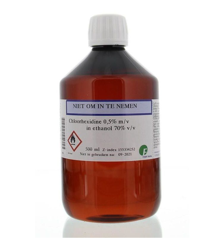 Chloorhexidine 0,5% - 70% alcohol desinfectie flacon 500 ml