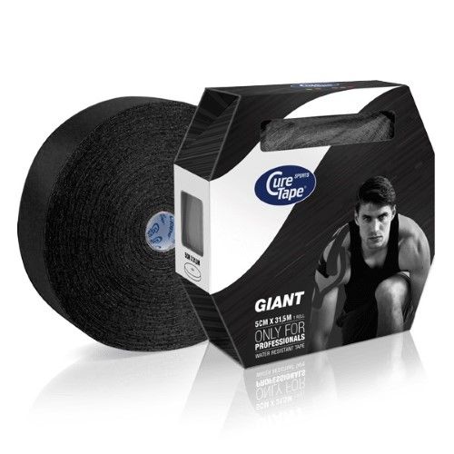 CureTape sports Giant 5 cm x 31,5 meter wrs zwart
