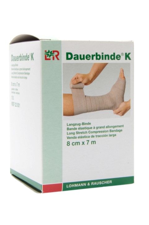 Dauerbinde K Zwaar 8 cm x 7 meter