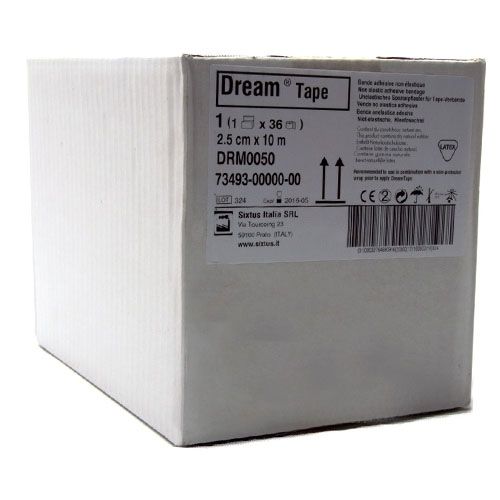 DreamTape sporttape 2,5 cm x 10 meter doos à 36 stuks losse rol