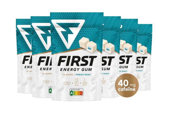 First Energy Gum Fresh Mint - 40 mg cafeïne