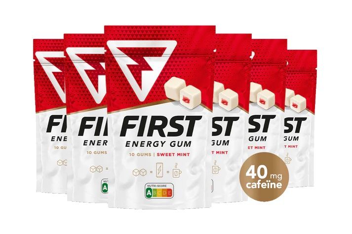 First Energy Gum Sweet Mint - 40 mg cafeïne