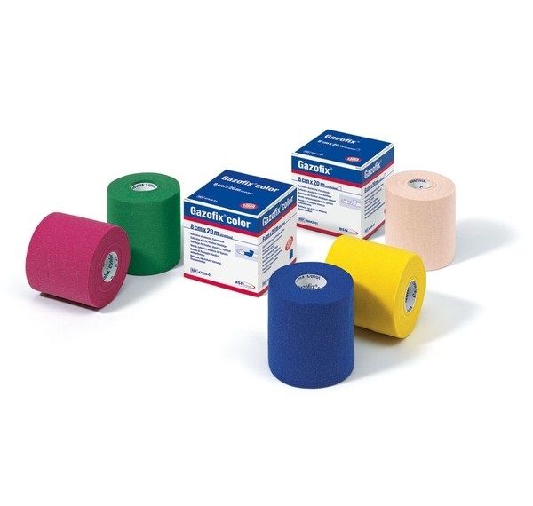 Gazofix color fixatiewindsel 8 cm x 20 meter blauw