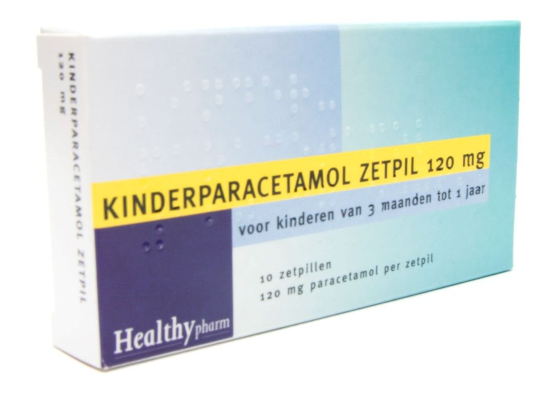 Kinderparacetamol zetpil 120 mg à 10 zetpillen