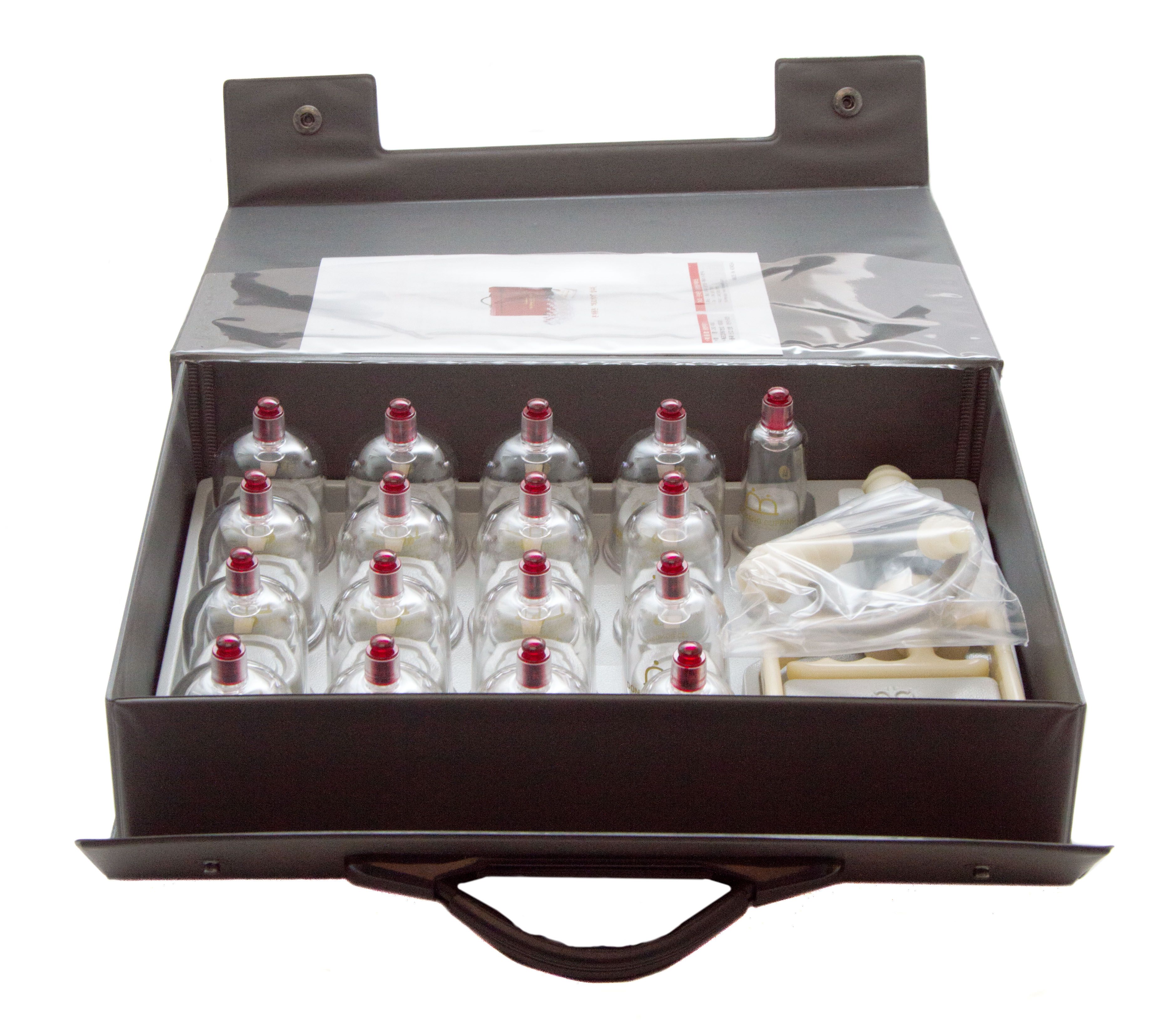 DongBang cuppingset plexiglas à 17 stuks met pomp