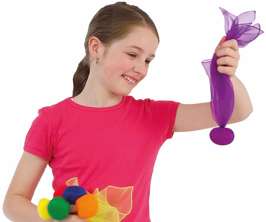 Scarfball - staartbal -13 gram 6 verschillende kleuren