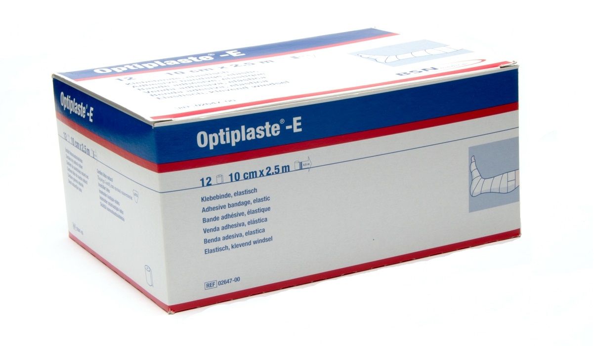 Optiplaste E 10 cm x 4,5 meter grootverpakking à 12 stuks