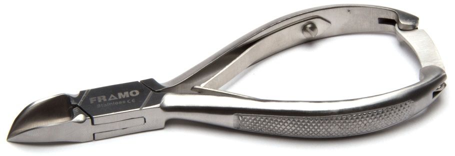 Pedicure nageltang gebogen 14 cm rvs uitvoering