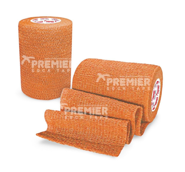 Premier socktape PRO WRAP 7,5 cm oranje
