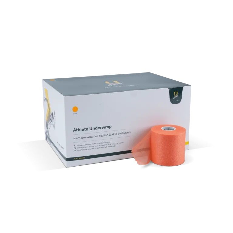 Athlete Underwrap 7 cm x 27 meter - oranje - 24 stuks