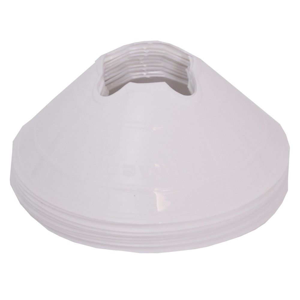 Vloermarkers, markeerschijven H6 cm Ø20 cm wit à 10 stuks